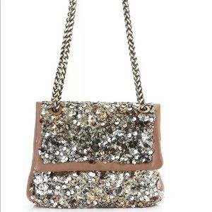 Elie Tahari Cynthia Gold Shoulder Bag